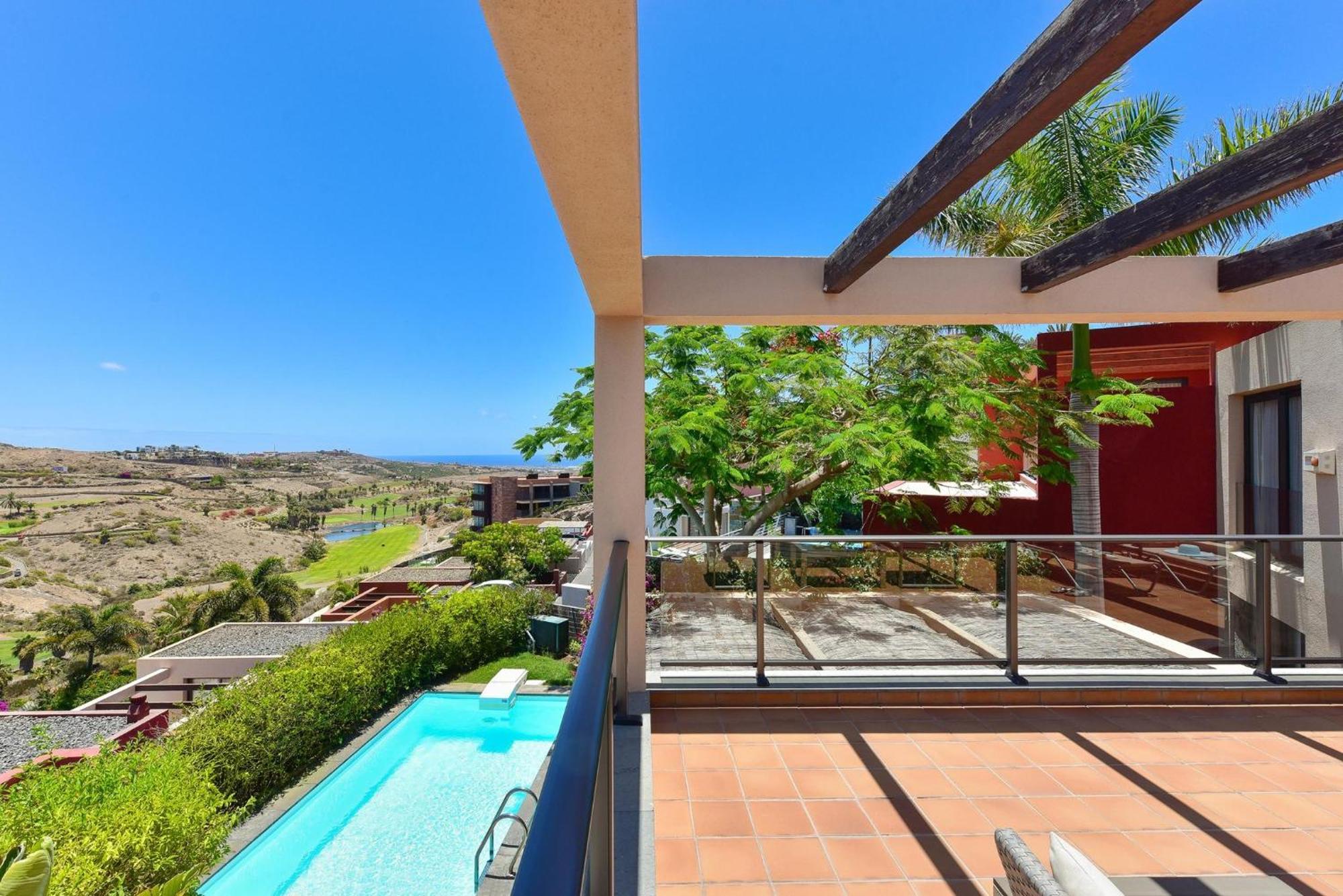Villa Salobre Terraza Uno Luxury Retreat In Gran Canaria Private Outdoor Pool Bbq Facilities Shaded Outdoor Dining Area Salobre Golf *
